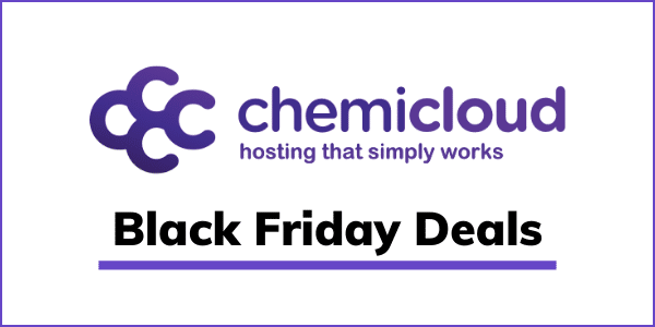 Chemicloud Black Friday Deals (2020): 60% OFF + BONUS